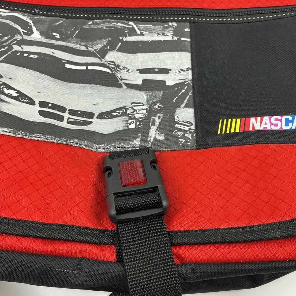 NASCAR Racing Messenger‎ Bag Red Black Shoulder Bag Racing Cars Logo